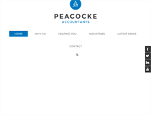 Tablet Screenshot of peacockeaccountants.com.au